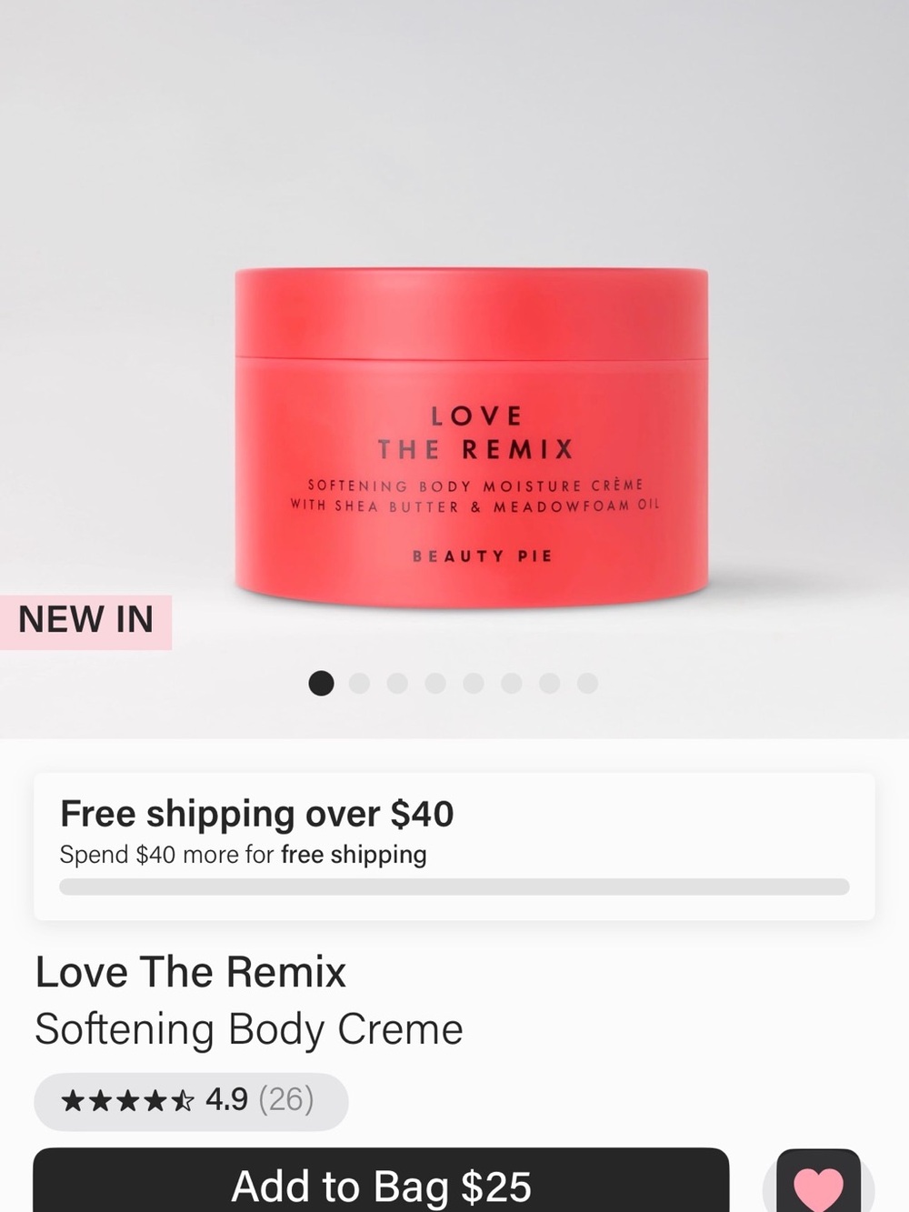Beauty Pie Love The Remix Softening Body Crème — Coral Pink